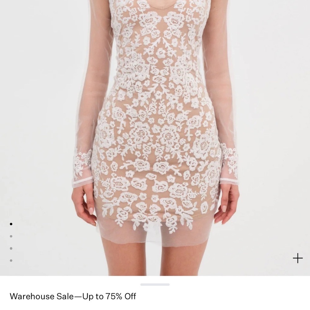 Elegant White Lace Dress